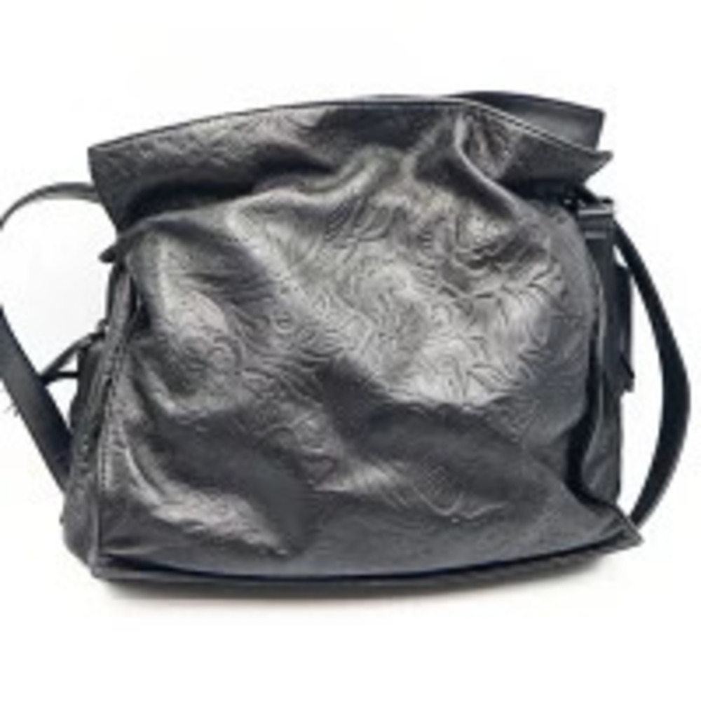 Loewe Flamenco Black h Tassel Drawstring Handbag